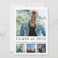 Class of 2019 minimalist graduation photo