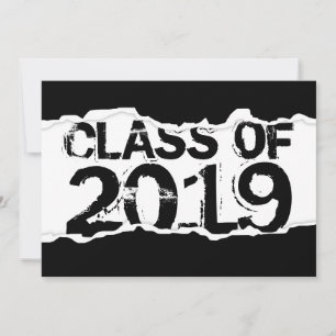 Class of 2019 page tear invitation