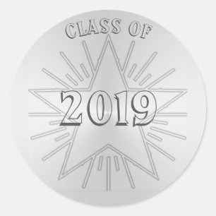 Class of 2019 Silver Star Sticker by Janz