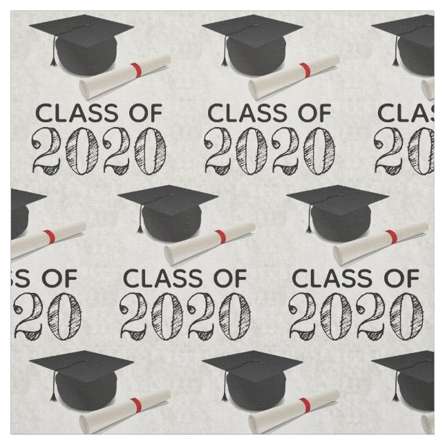 Class of 2020 Graduation Cap Diploma Fabric (Swatch)