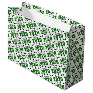 Class Of 2020 Graduation Gift Bag (Green Caps)