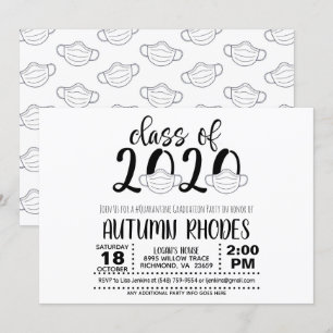 Class of 2020 Graduation Invitation - Face Mask