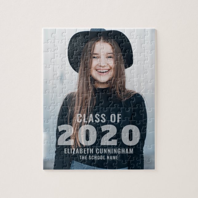 Class of 2020 | Photo Graduation Announcement Jigsaw Puzzle (Vertical)