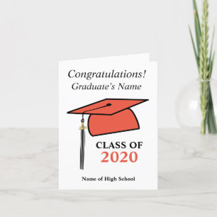 Class of 2020, Photo & High School Colors cap Announcement
