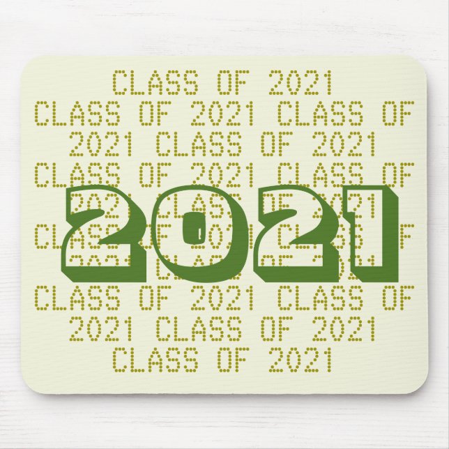 Class of 2021 Beige Mousepad by Janz (Front)