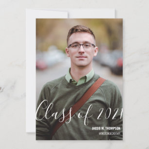 Class of 2021 Graduate Personalized Photo Name Announcement