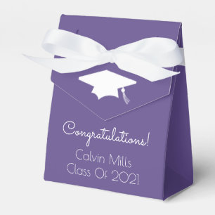 Class Of 2021 Graduation Favour Boxes (Ultra Viole
