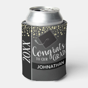 Class of 2021 Graduation Party Grey Can Cooler