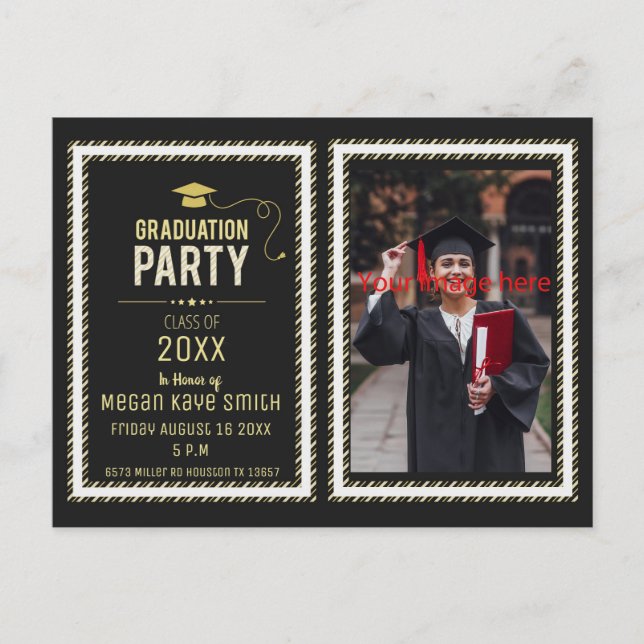 Class of 2021 Graduation Party Postcard (Front)