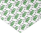 Class Of 2021 Graduation Tissue Paper (Green Caps)