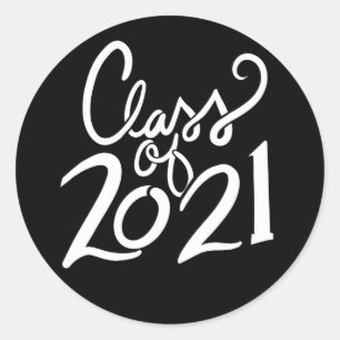 Class of 2021 Senior Graduation Grad Classic Round Sticker