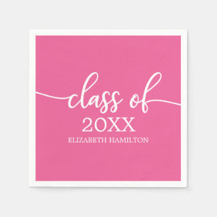 Class of 2021 Simple Chic Calligraphy Classic Napk Napkin