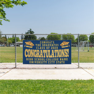 CLASS OF 2022 Custom School Graduation Ceremony Banner