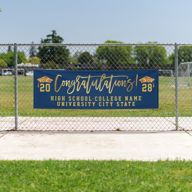 CLASS OF 2022 Custom School Graduation Ceremony Banner (Insitu)