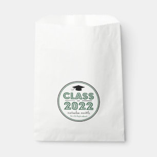 Class Of 2022 Favour Bags (Emerald Green In Lights