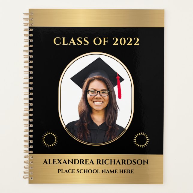 Class of 2022 Grad Student Senior Photo Custom Planner (Front)