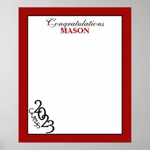 Class of 2022 Graduation Autograph Keepsake Poster