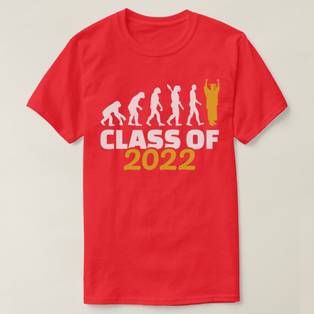 Class of 2022 graduation evolution T-Shirt (Design Front)