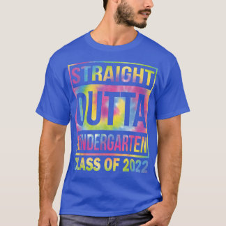 Class Of 2022 graduation Straight Outta Tie Dye Ki T-Shirt