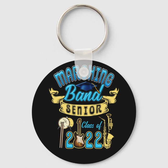 Class of 2022 Marching Band Senior Graduation Keychain (Front)