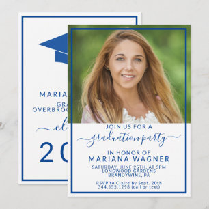 Class of 2022 Photo High School Graduation Party I Invitation