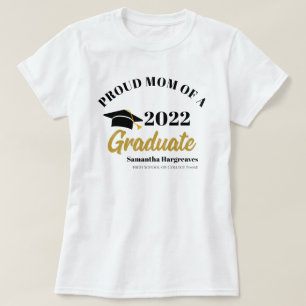 Class of 2022 Proud Mom of Graduate Custom T-Shirt