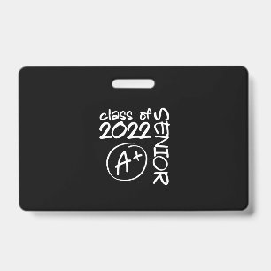 Class Of 2022 Senior A+ Graduation Badge