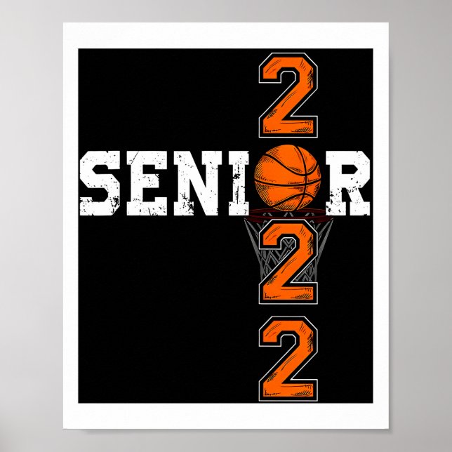 Class Of 2022 Senior Night Basketball Poster (Front)