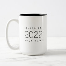 Class of 2022 Simple Modern Custom Black and White
