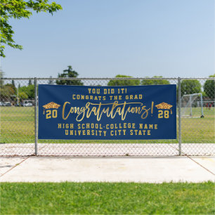 CLASS OF 2023 Custom School Graduation Ceremony Banner