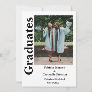  Class of 2023 double graduation Invitation