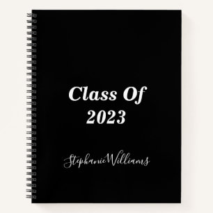 Class Of 2023 Graduation Monograms Gift Simple Notebook
