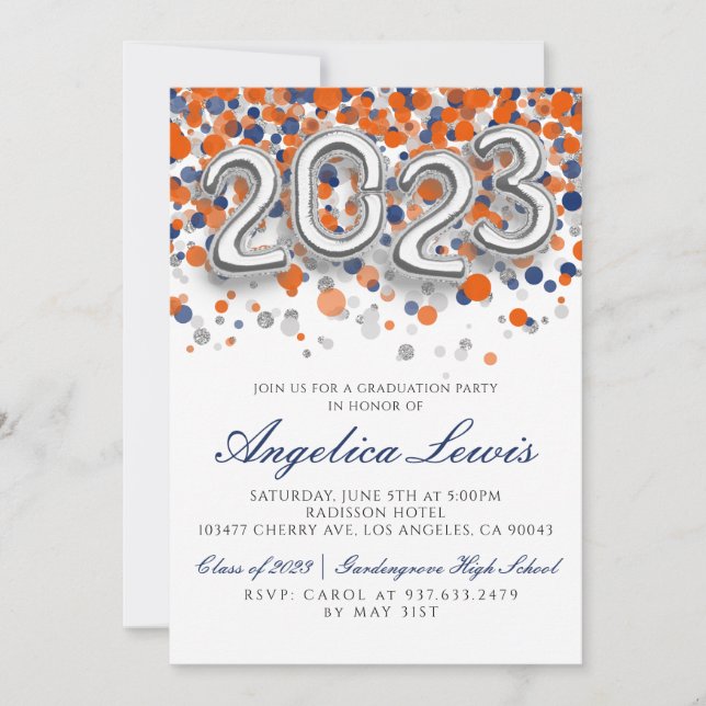 Class of 2023 Graduation Party Invitation (Front)