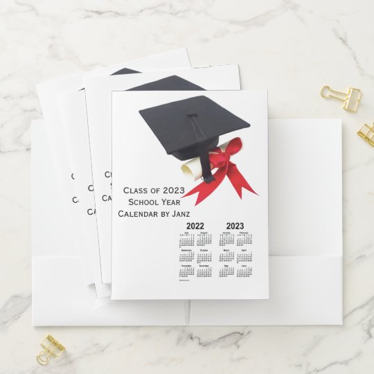Class of 2023 Graduation Year Calendar by Janz Pocket Folder | Zazzle.ca