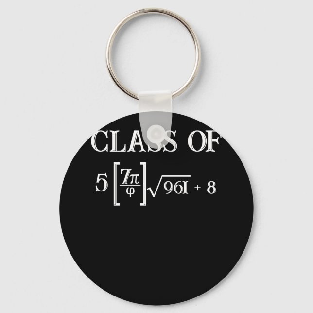 Class of 2023 Math Pi 8th Grade Graduation Keychain (Front)
