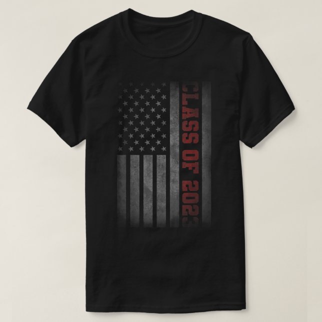 Class of 2023 Patriotic Distressed American Flag G T-Shirt (Design Front)