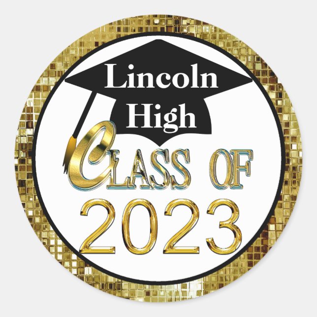 Class of 2023 Personalized Graduation Stickers (Front)