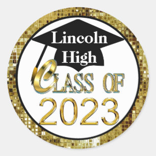 Class of 2023 Personalized Graduation Stickers