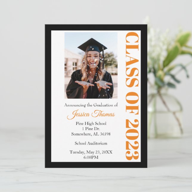 Class of 2023 Photo Graduation Invitation (Standing Front)