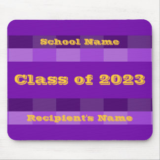 Class of 2023 Purple and Gold Mousepad by Janz
