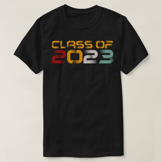 Class Of 2023   Retro Text  T-Shirt (Design Front)