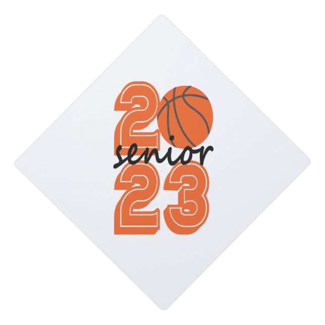 Class of 2023 Senior Basketball Graduation Gift Cap Topper (Front)