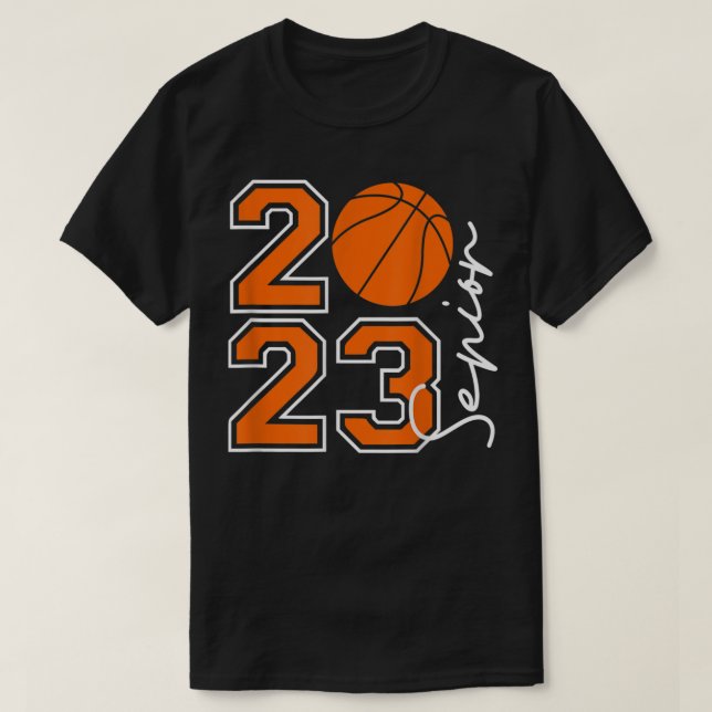 Class of 2023 Senior Basketball Player Seniors 202 T-Shirt (Design Front)