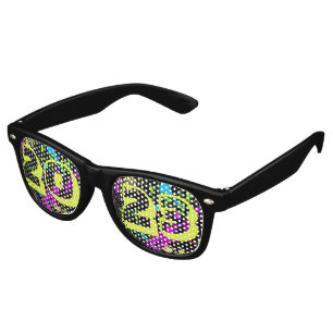 Class of 2023 Seniors Neon Paint Splash Graduation Retro Sunglasses