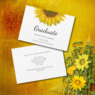  Class of 2023 Sunflower Graduation Party  Invitation