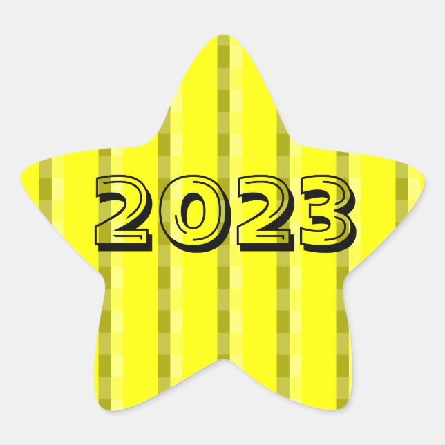 Class of 2023 Yellow Star Sticker by Janz (Front)