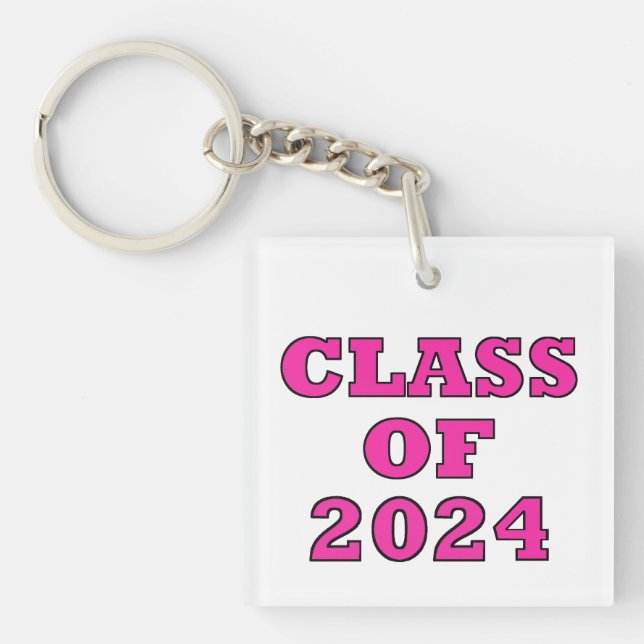 "Class of 2024" Acrylic Keychain (Front)