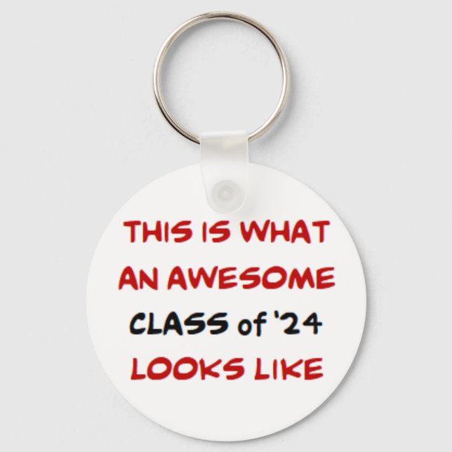 class of 2024, awesome keychain (Front)