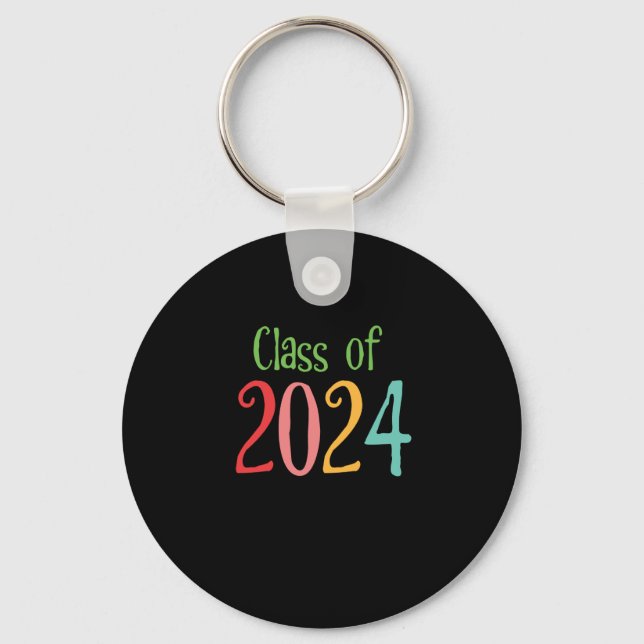 Class of 2024 Back to School Graduation Year Keychain (Front)