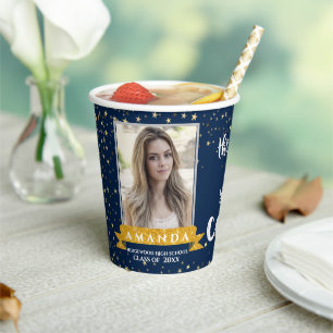 Class of 2024 Best Is Yet To Come Photo Graduation Paper Cups